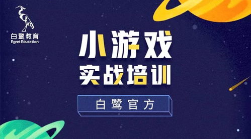 破局人才饥荒,白鹭官方小游戏实战培训众筹项目上线